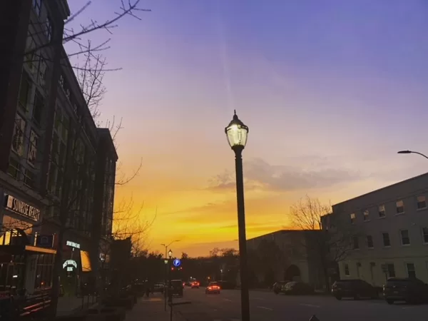 Sunset, Athens, Georgia, March 12, 2020